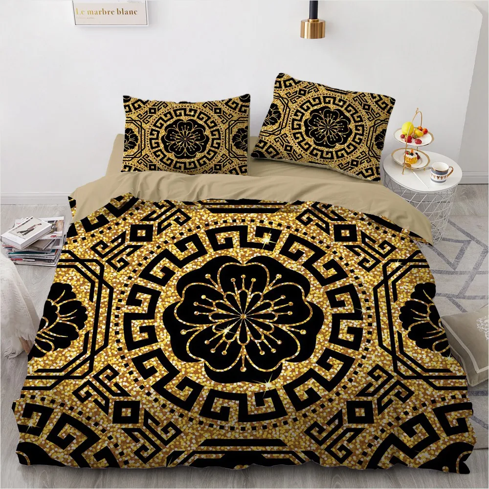 3D Европейский роскошный пододеяльник набор постельных принадлежностей удобные