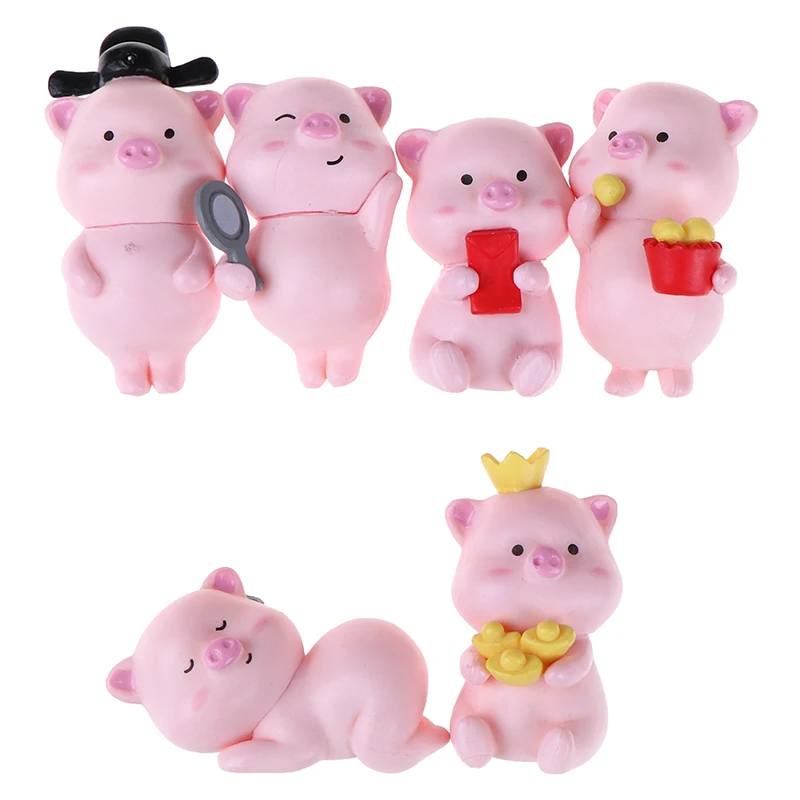 Изделие из смолы мини платье с изображением милой свинки для мальчиков фигурка