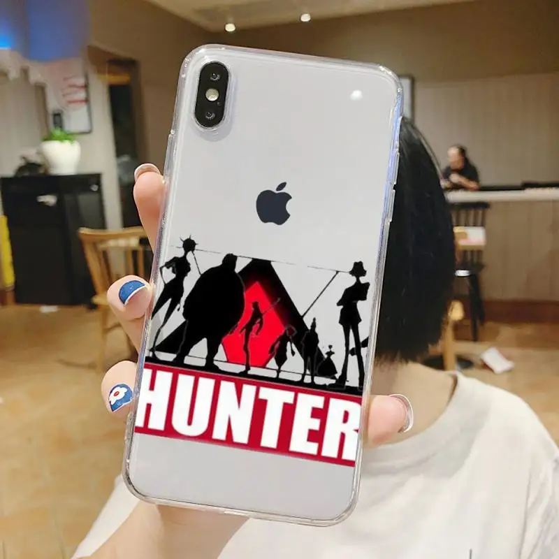 

HXH Anime Hunter X Hunter Phone Case Transparent soft For iphone 5 5s 5c se 6 6s 7 8 11 12 plus mini x xs xr pro max