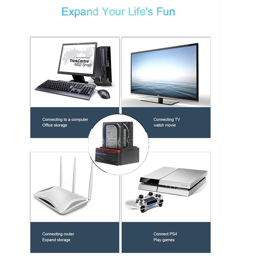 DeepFox 2 5 "/3 5" USB 3 0 до портов SATA 1 IDE порт HDD жесткий диск Док-станция кардридер USB3.0