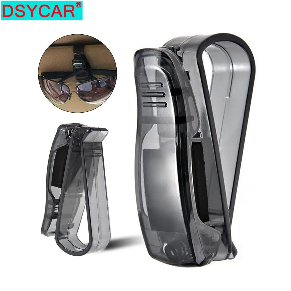 DSYCAR 1 шт. зажим для солнцезащитного козырька, держатель для солнцезащитного козырька для автомобиля, зажим для автомобильных солнцезащитных очков, держатель для очков с зажимом для карт