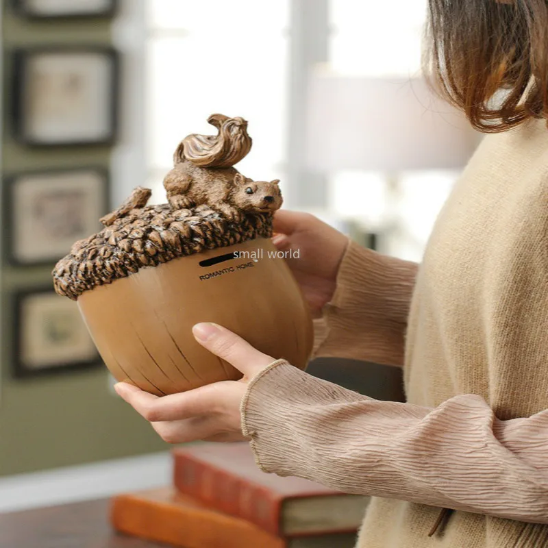 Копилка для денег в виде белки милая копилка монет украшение дома детская аниме