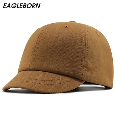 2022 New Baseball Cap Men Women Short Brim Baseball Cap Large Size Soft Top Equestrian Big Baseball Hat Short Brim Cap Dad Hats