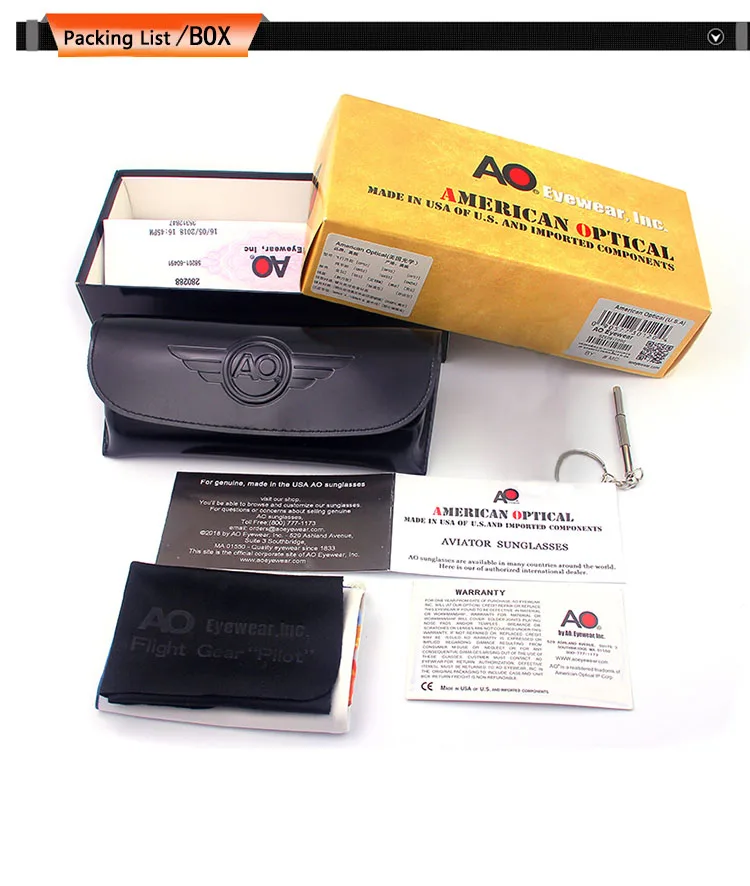 Американские Оптические солнцезащитные Стекло es Для мужчин пилот авиации является защита от ударов при