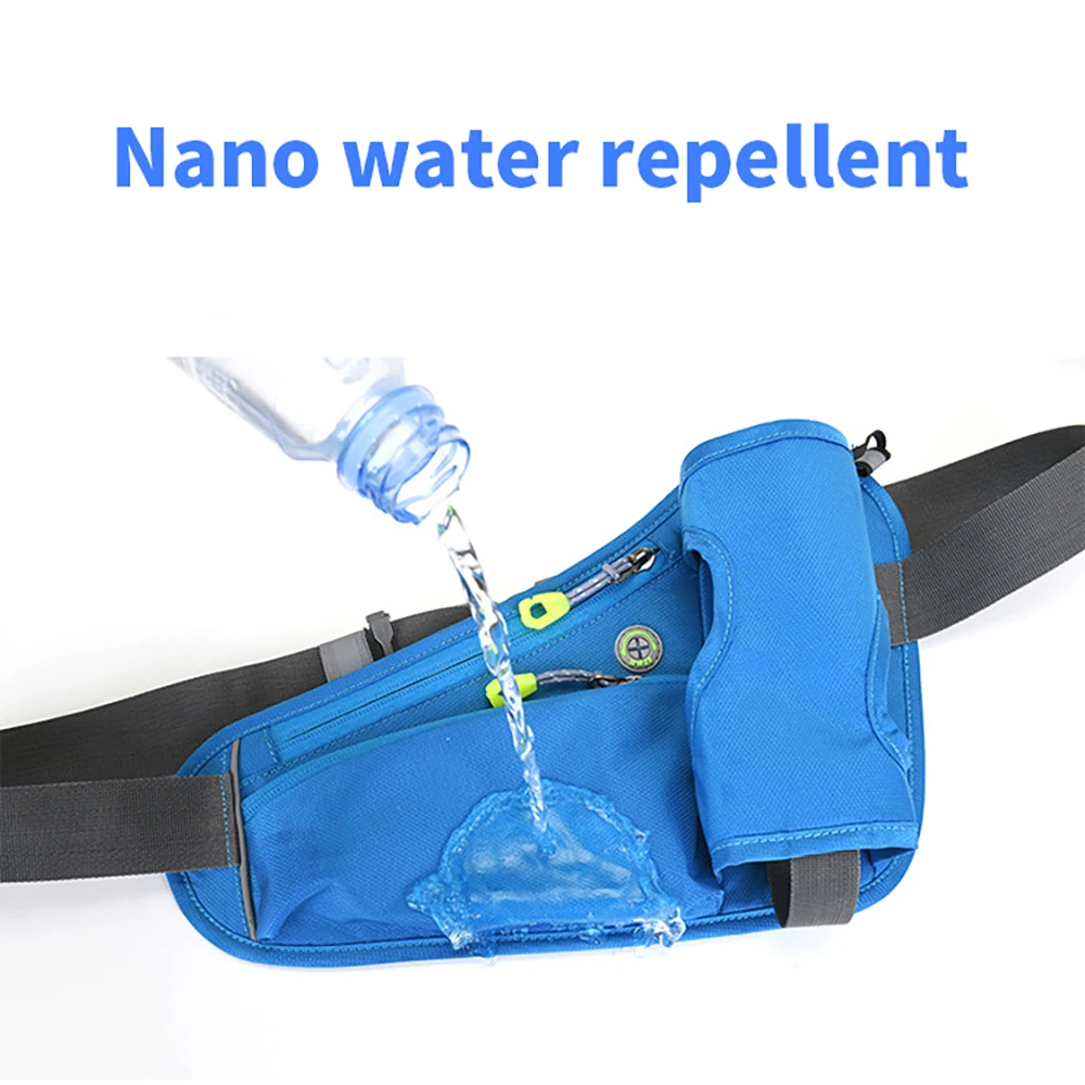 Outdoor Men And Women Fashion Solid Color Mountaineering Fitness Pockets Sports Water Bottle Water Bottle Running Pockets