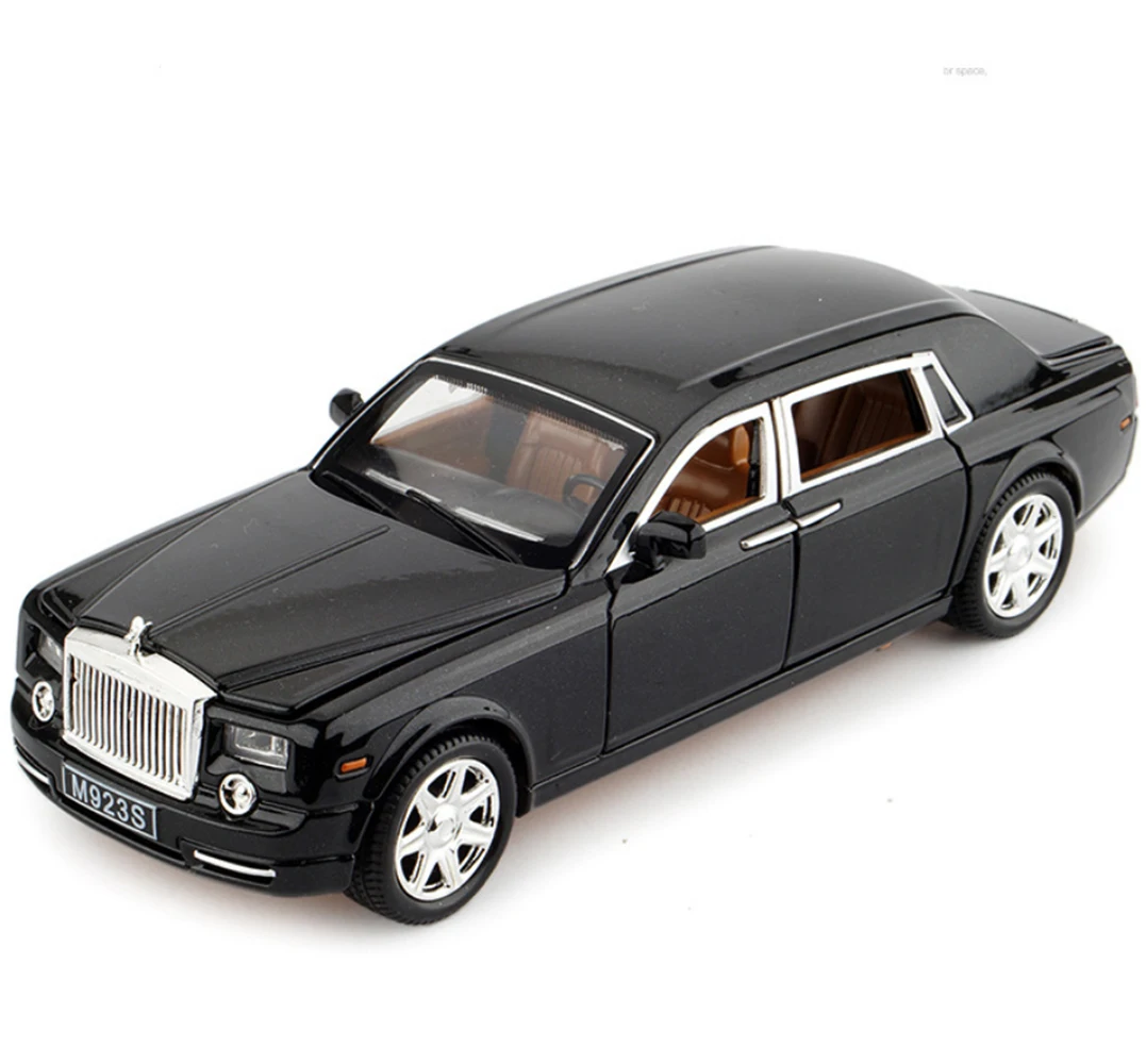 Model 1-black 1:32 шкала Rolls Royce сплав литой под давлением металлический автомобиль-модель звуковой светильник Вытяните назад SUV 6 дверей можно открыть автомобиль-коллекция - Цвет: Model 1-black