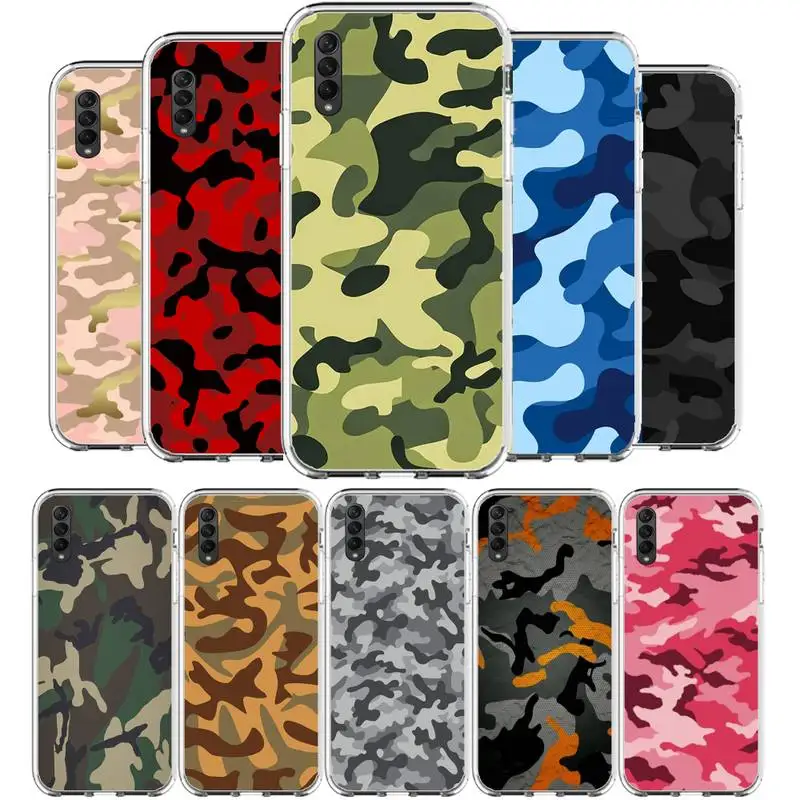 

Camouflage Camo Military Army Phone Case For Samsung Galaxy A10 A30 A40 A50 A70 A51 A52 A71 A12 A21S A31 A20 30S A50S clearcover