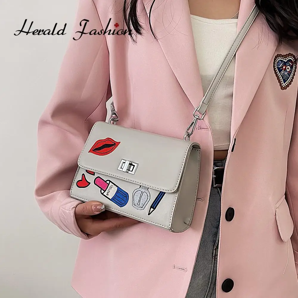 

Summer Solid Color Crossbody Bags for Women 2021 Brand Shoulder Bag Designer Handbags Travel Ladies Pu Leather Messenger Bags
