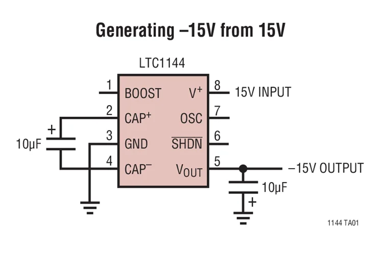 LTC1144CS8 LTC1144IS8 LTC1144-переключатель-конденсатор широкий диапазон входного напряжения