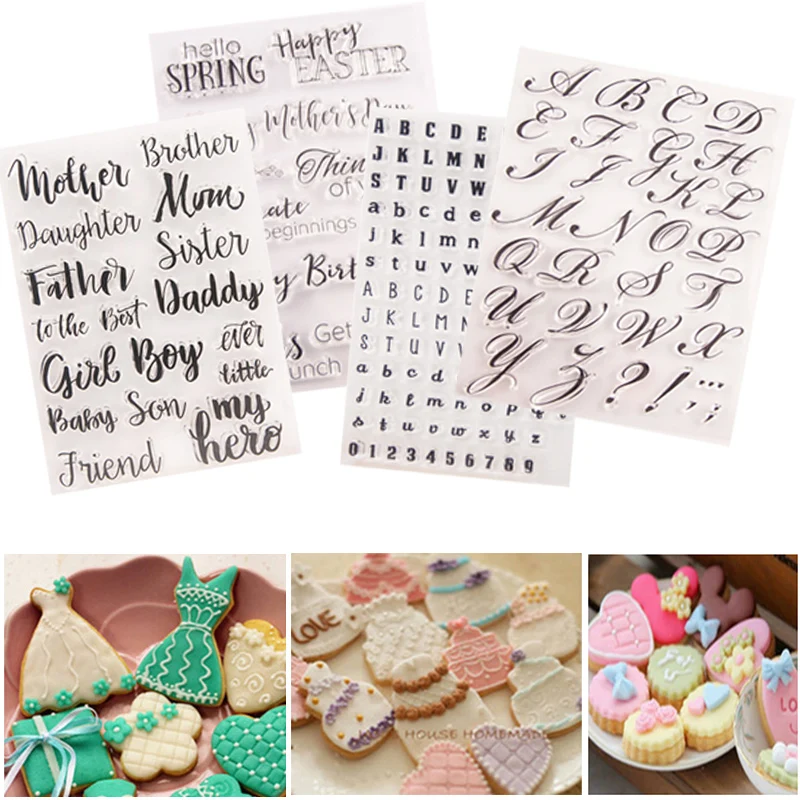 Набор инструментов для украшение печенья торта резак выпечки с буквами алфавита