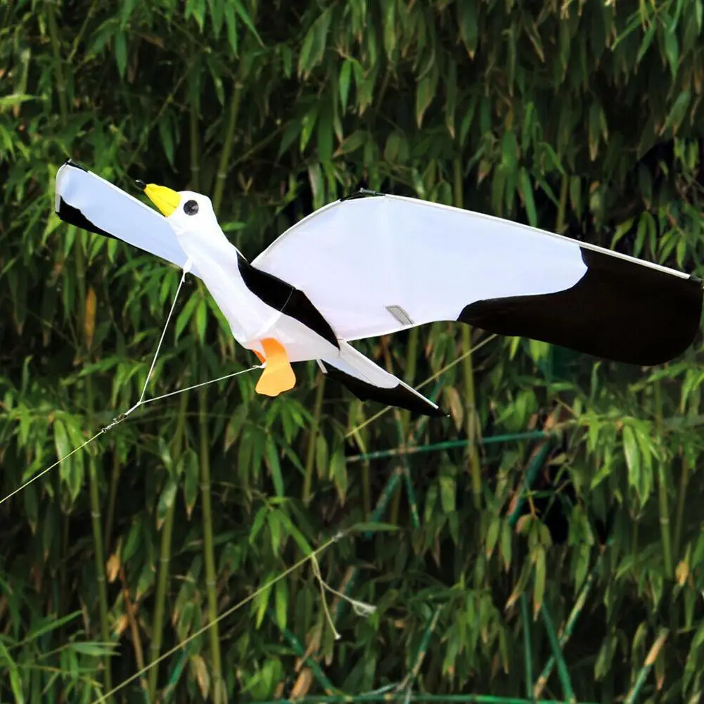 

3D Seagull Kite Kids Toy With Outdoor Flying Activity 2021 Sports Power Easy To Children Kite Fly Tail Family Game With B0D9
