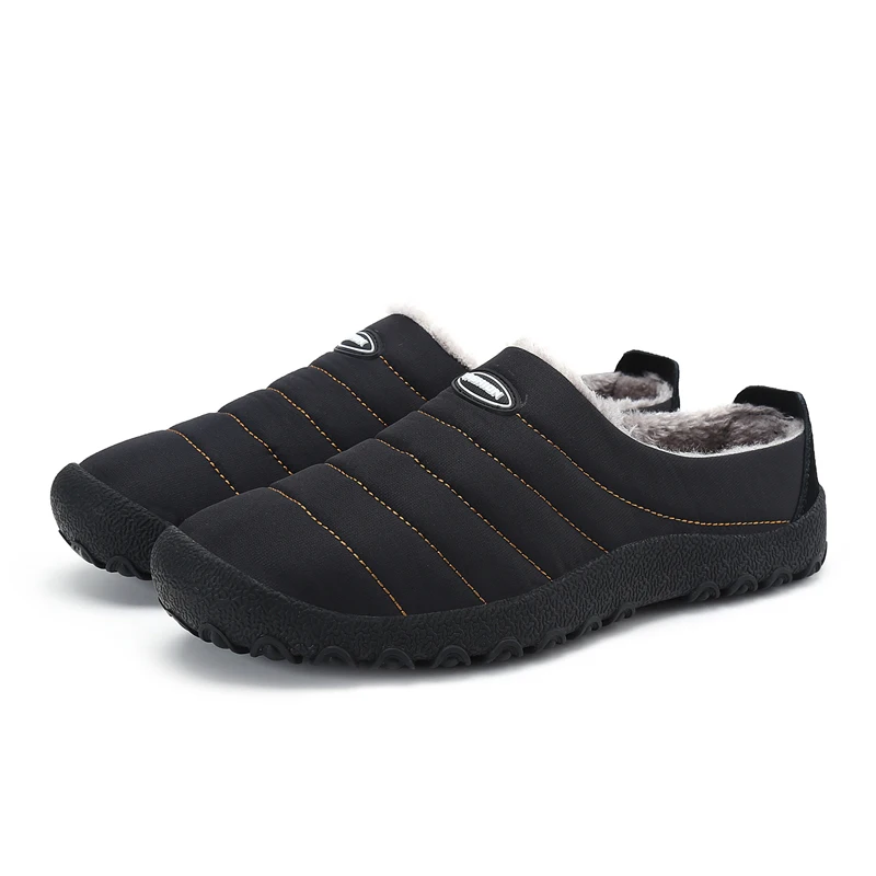 Новинка зимние теплые плюшевые ботинки для помещений мягкие мужские уличные