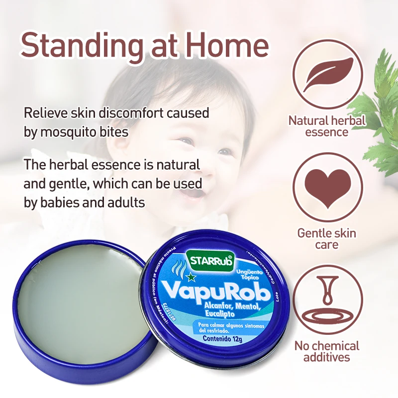 1 шт. травяной мята репелленты крем обновления головного мозга с защитой от