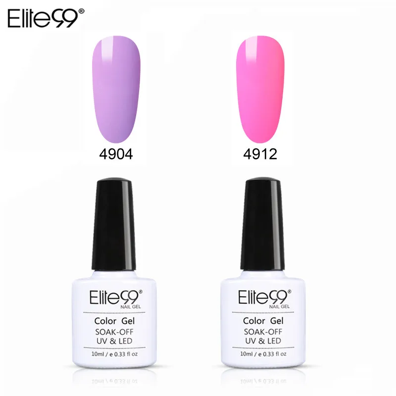 Elite99 10 мл Макарон Гель 4 шт./компл. лак для ногтей гель uv Vernis Гель-лак удаляющийся замачиванием Гель-лак для ногтей для укрепления Led Лак для ногтей искусства
