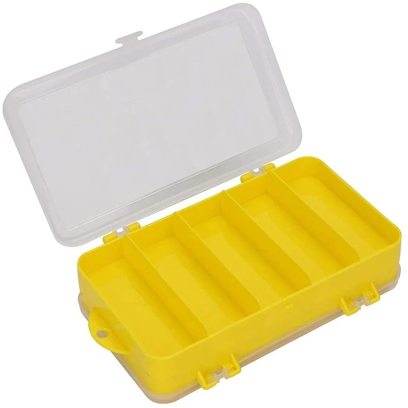 Пластиковая коробка для рыболовной приманки двухстороннее отделение рыболовный
