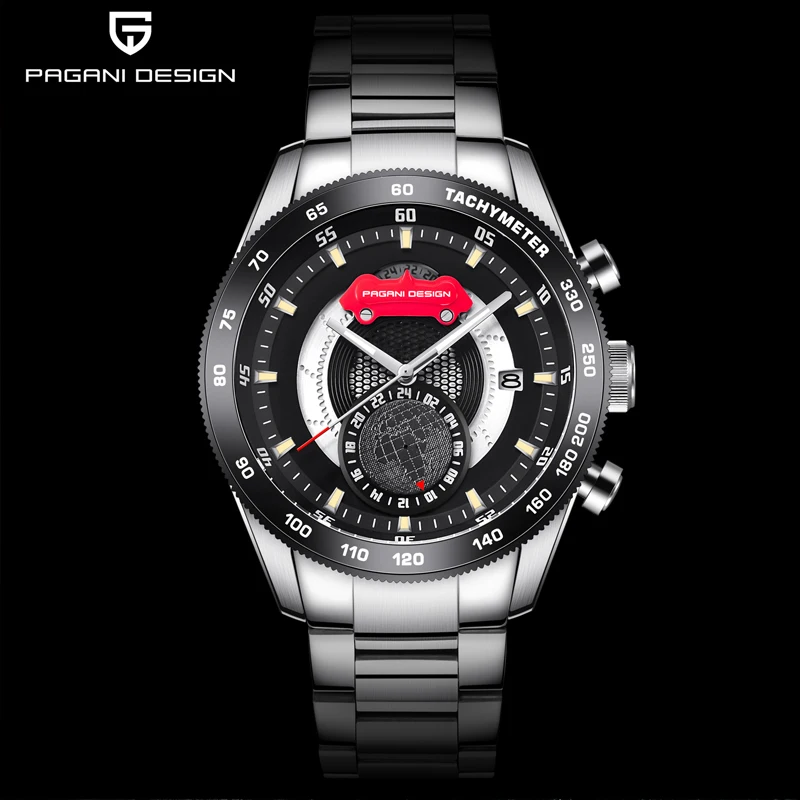 

PAGANI DESIGN Men's Quartz Watch Luxury Sports Waterproof Watch For Men Fashion Steel Business Quartz Clock relogio masculino