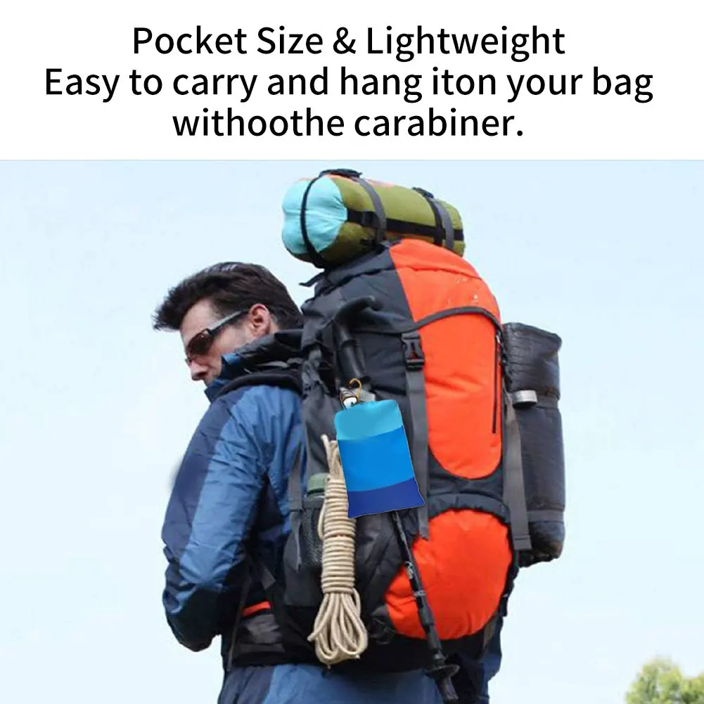 

Waterproof Pocket Beach Blanket Picnic Mat Rug Portable Sandproof Nylon Blanket Outdoor Travel Camping Hiking Mat Sleeping Pad