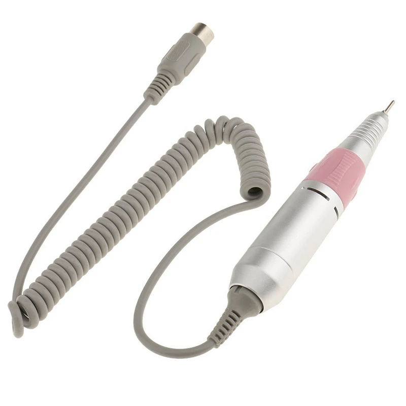 

1Pcs Professional Electric Nail Drill Handle Pink & 5Pcs Quartz Nail Drill Kits Manicure Machine Accessories Red