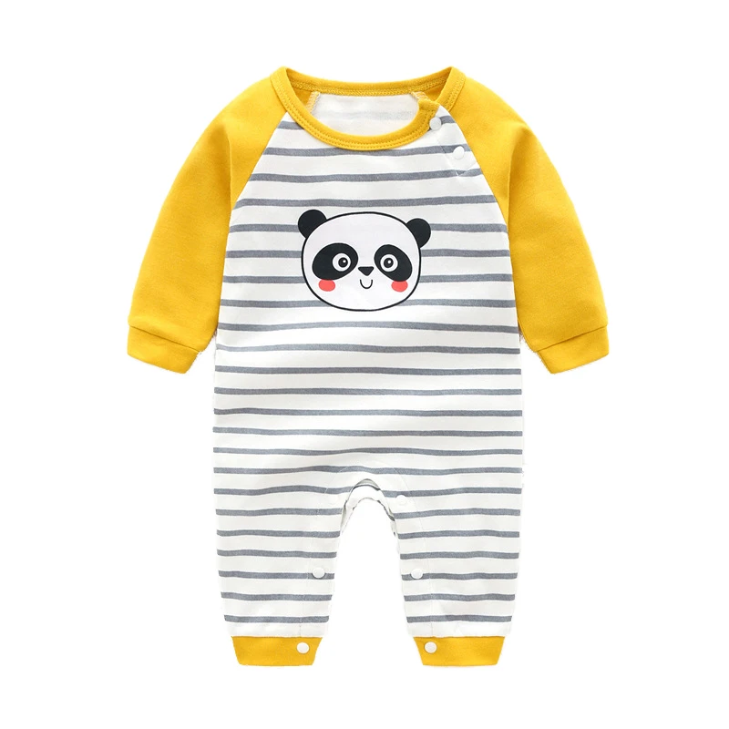 Комбинезоны для новорожденных детский хлопковый спортивный костюм с длинными