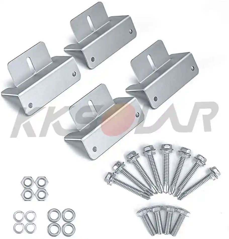 Монтажные Z кронштейны для солнечной панели RV 4 единицы кронштейн поддержка крыши