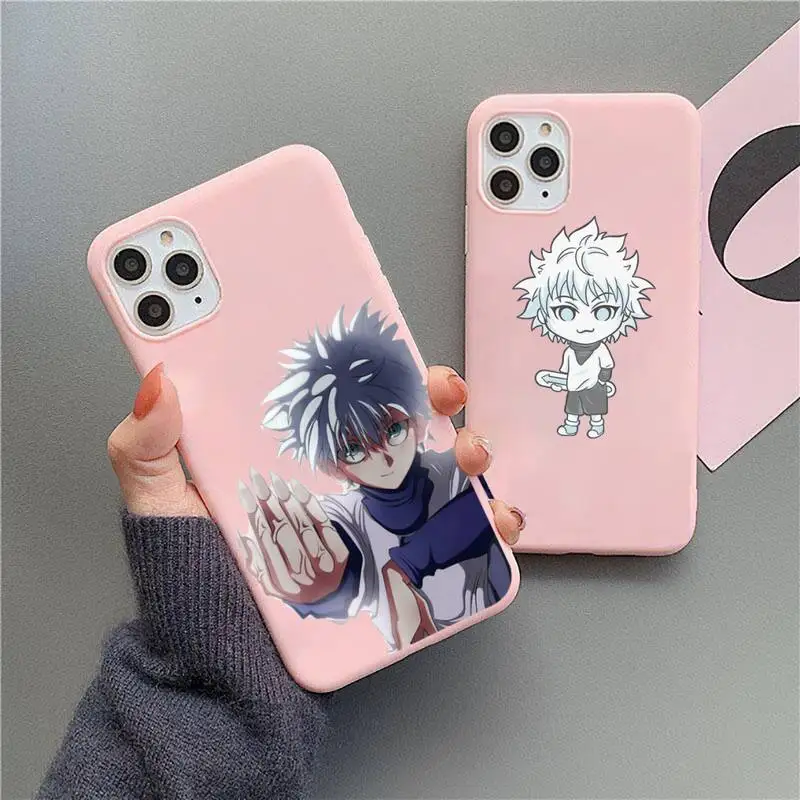 

Hunter X Hunter Killua Zaoldyeck Phone Case Candy Color for iPhone 11 12 mini pro XS MAX 8 7 6 6S Plus X 5S SE 2020 XR Cover