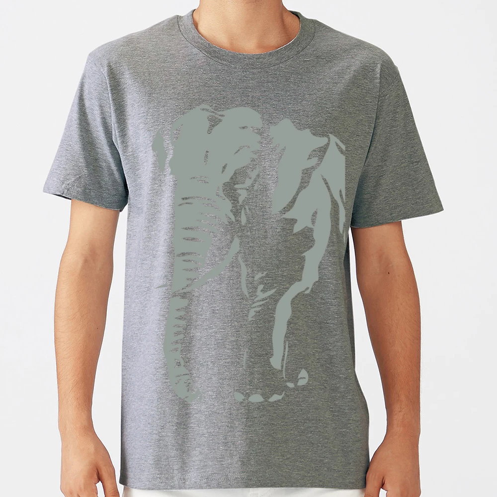 Мужская хлопковая футболка с изображением африканского слона | одежда