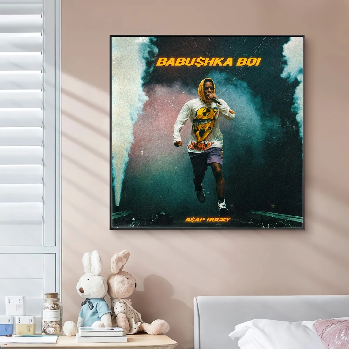 ASAP Rocky BABUSHKA BOI музыкальный альбом постер рэп звезда поп-певец домашняя настенная