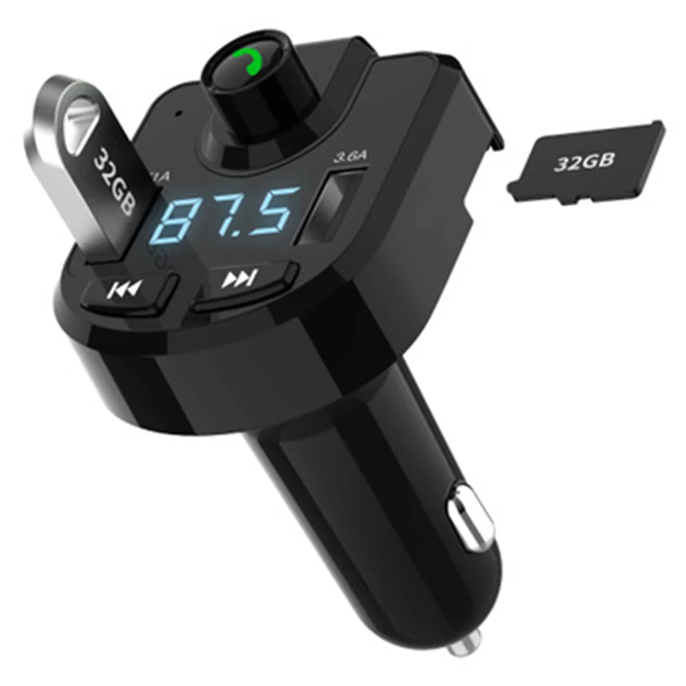 Автомобильный MP3 плеер автомобильный Bluetooth комплект fm передатчик поддержка TF