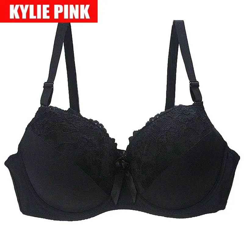 Женские кружевные бюстгальтеры KYLIE розовые с регулируемыми бретелями размеры 95