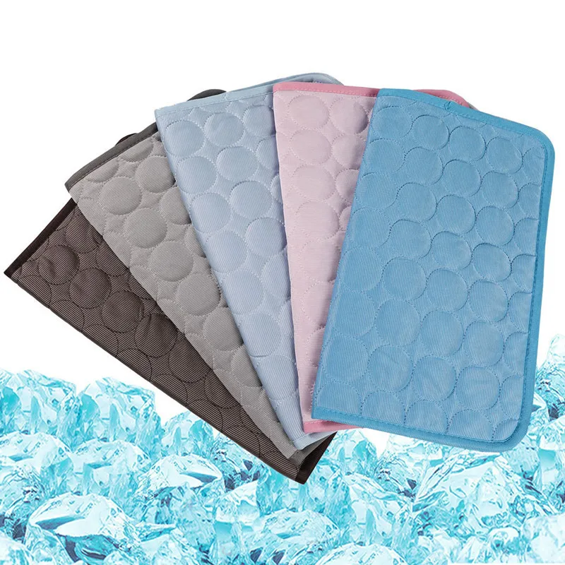 

Dog Cooling Mat Washable Summer Cooling Pad Mat for Dogs Cat Breathable Pet Blanket Dog Bed Dogs Car Seat Cover Small Dog House