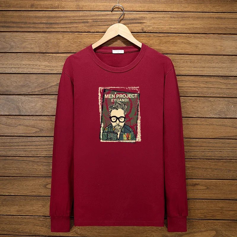 Размера плюс футболка с длинным рукавом для мужчин 5XL 6XL 7XL 8XL 10XL Демисезонный бюст