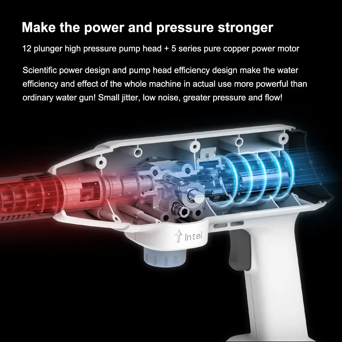 Цена 12V 120 Вт высокой мощности Давление мойка водяной пистолет-распылитель моющего средства для профессионального Давление ручной водяной писто...