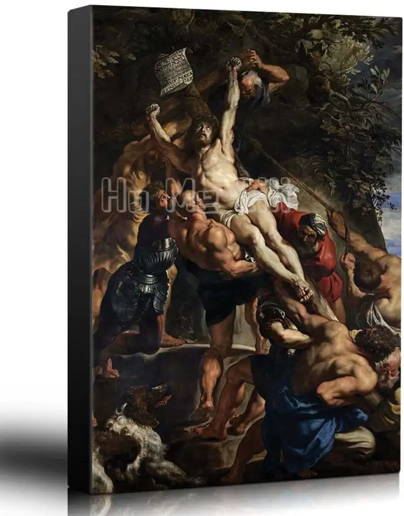 

Oil Painting Raised Cross Art Home Decoration