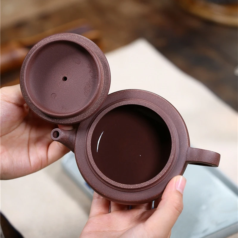

Handmade Yixing Teapot Purple Clay Zisha Kettle Creative Teaware Send Gift Box