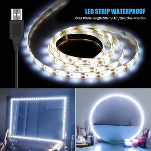USB Makeup Mirror Light 1M 2M 3M 4M 5M LED Hollywood Vanity Lights 5V Waterproof LED Dressing Table Lamp For Bathroom Decoration USB Makeup Mirror Light 1M 2M 3M 4M 5M LED Hollywood Vanity Lights 5V Waterproof LED Dressing Table Lamp For Bathroom Decoration