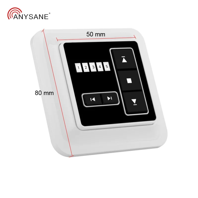 Anysane 5 канал жалюзи дистанционного Управление Беспроводной настенный монтаж на стену передатчик Радио mando garaje 433,92 МГц Управление дистанционного управления