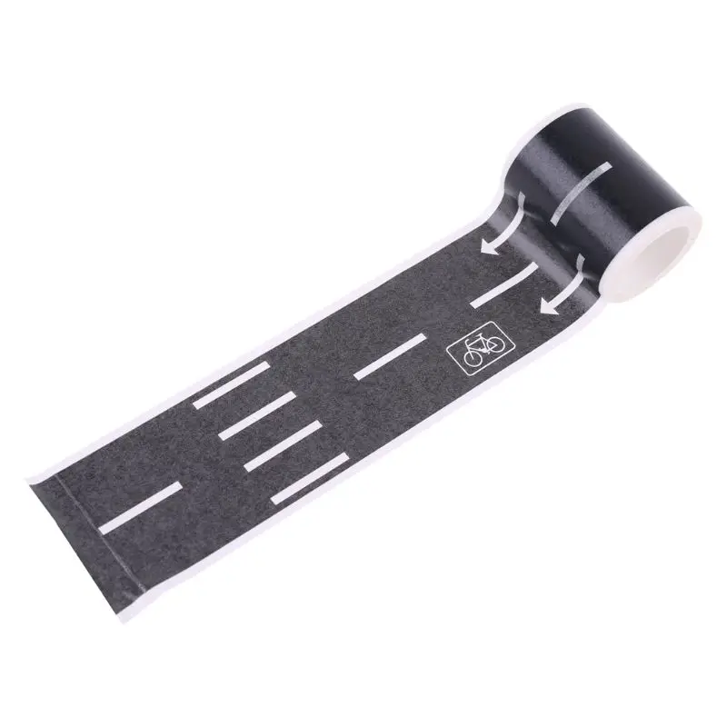 

6pcs/set Road Railway Tape Sticker Creative Novelty Traffic Sign Model Car Image BX0D