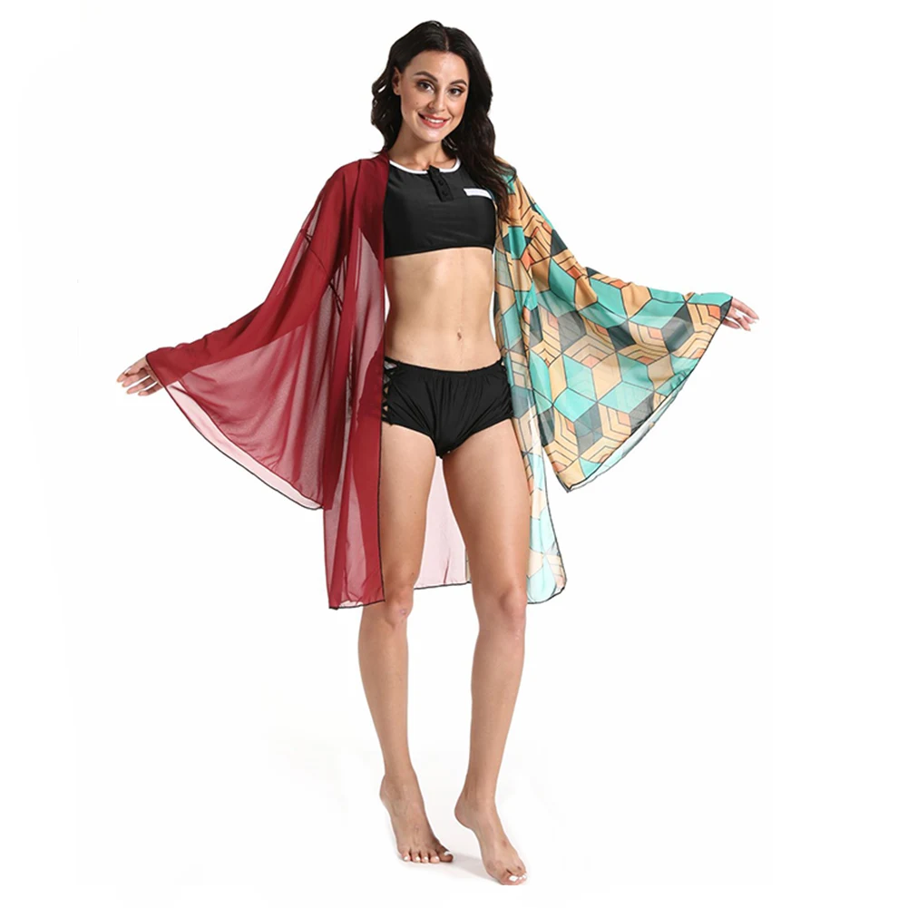 Костюм для косплея из аниме рассекающий демонов модель Kimetsu no Yaiba Tomioka Giyuu |