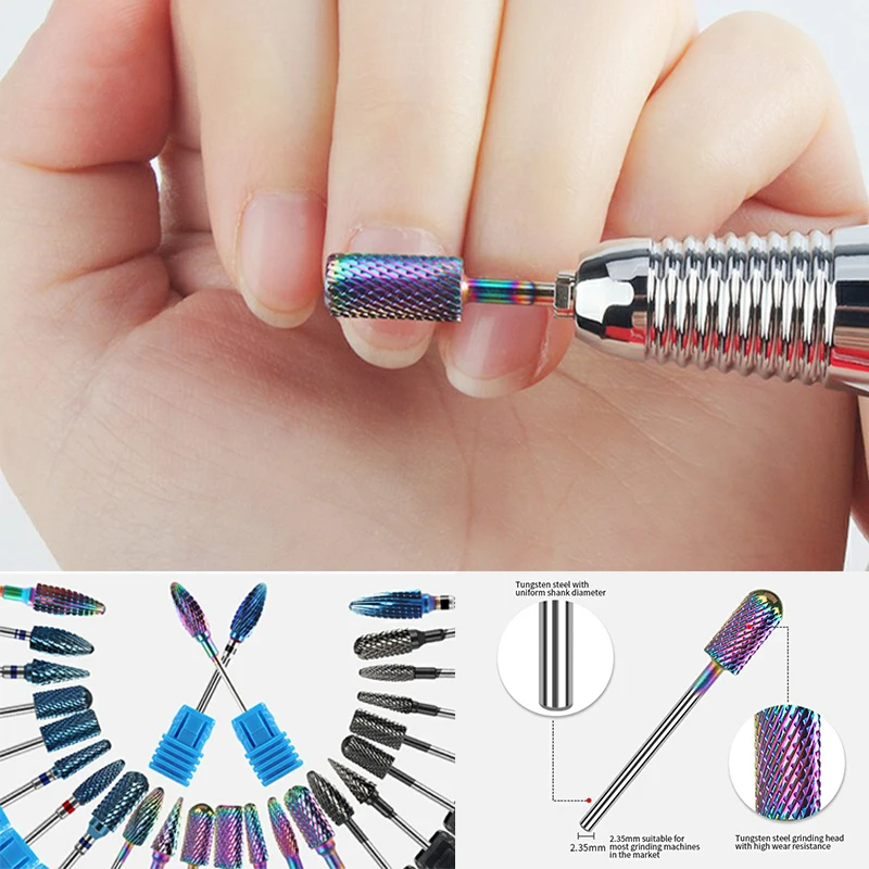 MAD DOLL 1 PC Tungsten Steel Grinding Head Plating Color Nail Drill Bit Machine Accessory Art Tool File | Красота и здоровье