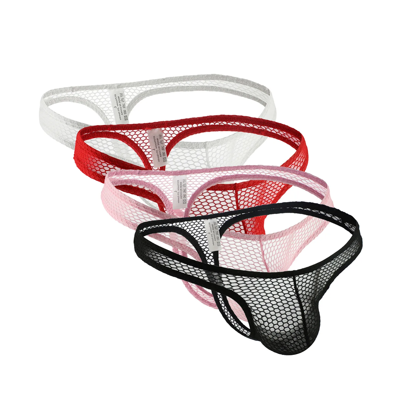 

Мужское сексуальное нижнее белье, трусы-боксеры, сетчатые дышащие трусы, мужские трусы с Т-образной спинкой, мужские трусы-танга, мужские тр...