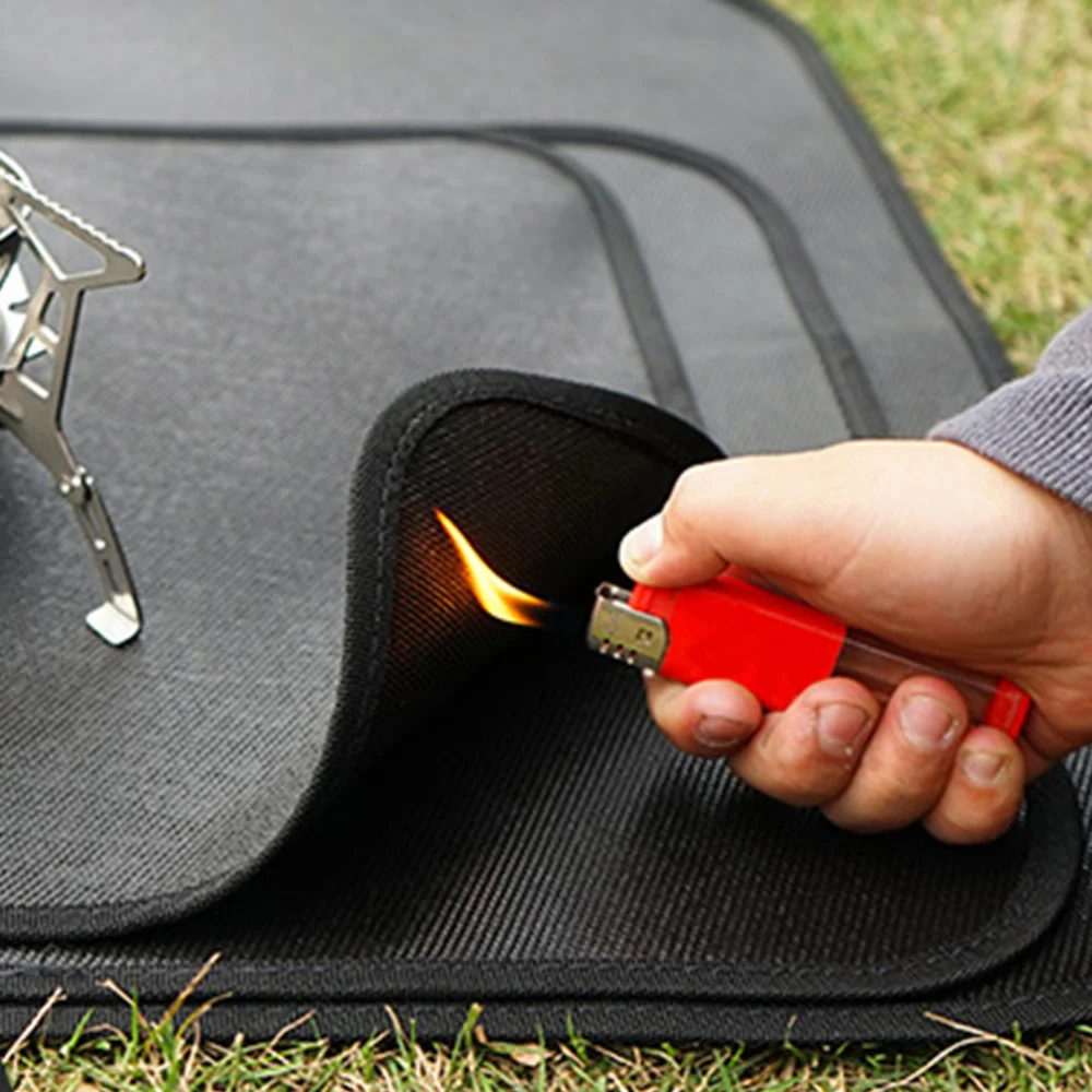 

1pc Professional Fireproof Mat Portable Lightweight Picnic Camping Fireproof Mat