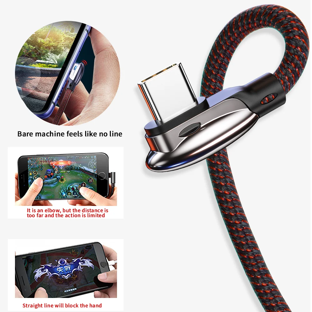 Кабель USB Type C 5A для Huawei Mate 20 P30 Lite Pro кабель быстрой зарядки 3 0 Samsung Galaxy S10 S9 провод |