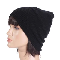 women casual hip pop knitted beanies bonnet hats for girls winter hats for women men sports caps gorros black hats 8 colors