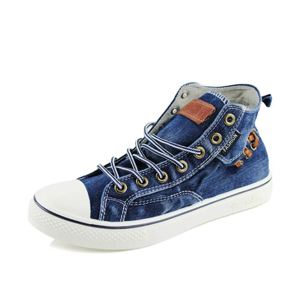 Повседневные женские кроссовки из джинсовой ткани на шнуровке Женская обувь
