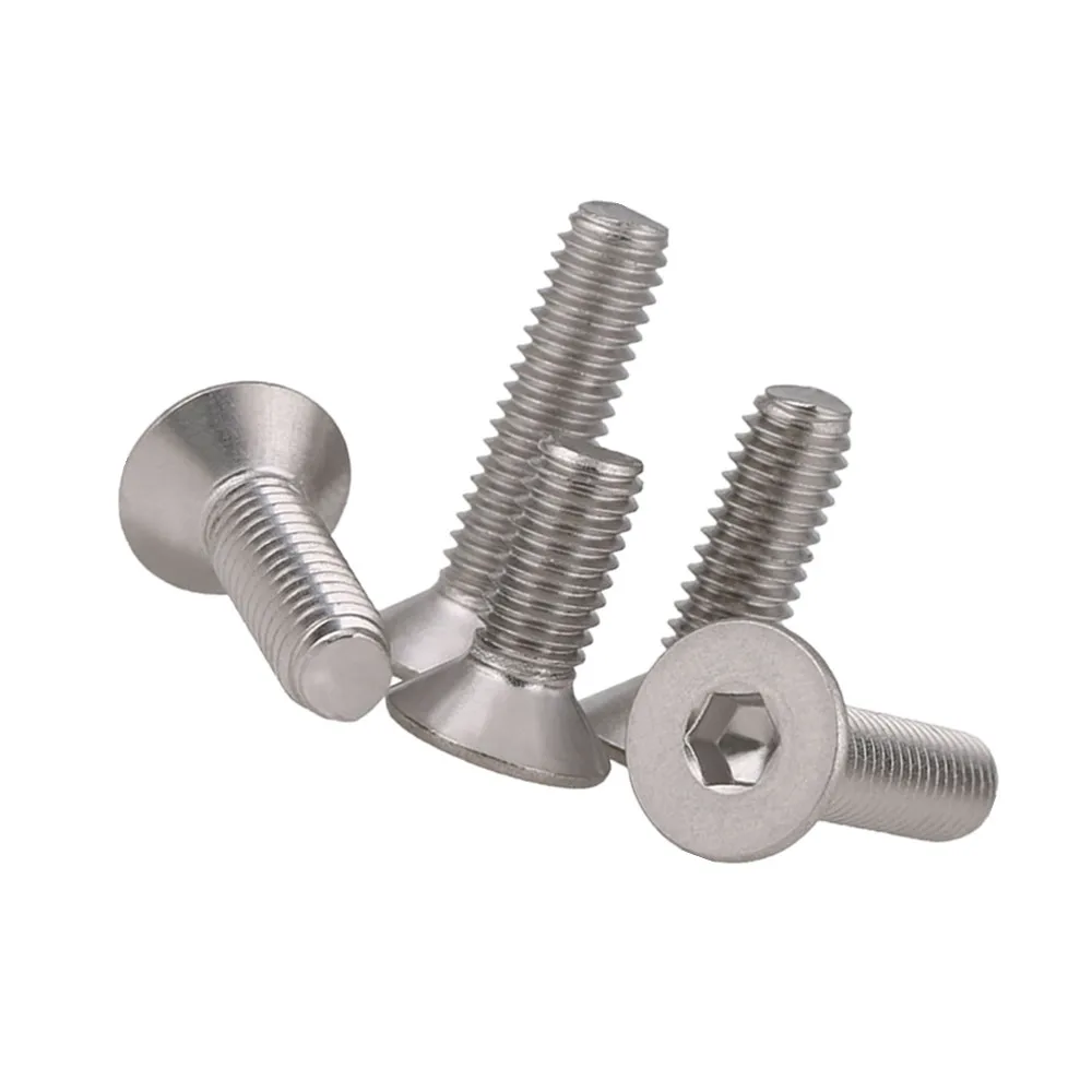 5-200 шт. Шестигранная головка ключа из нержавеющей стали 304 с плоской потайной