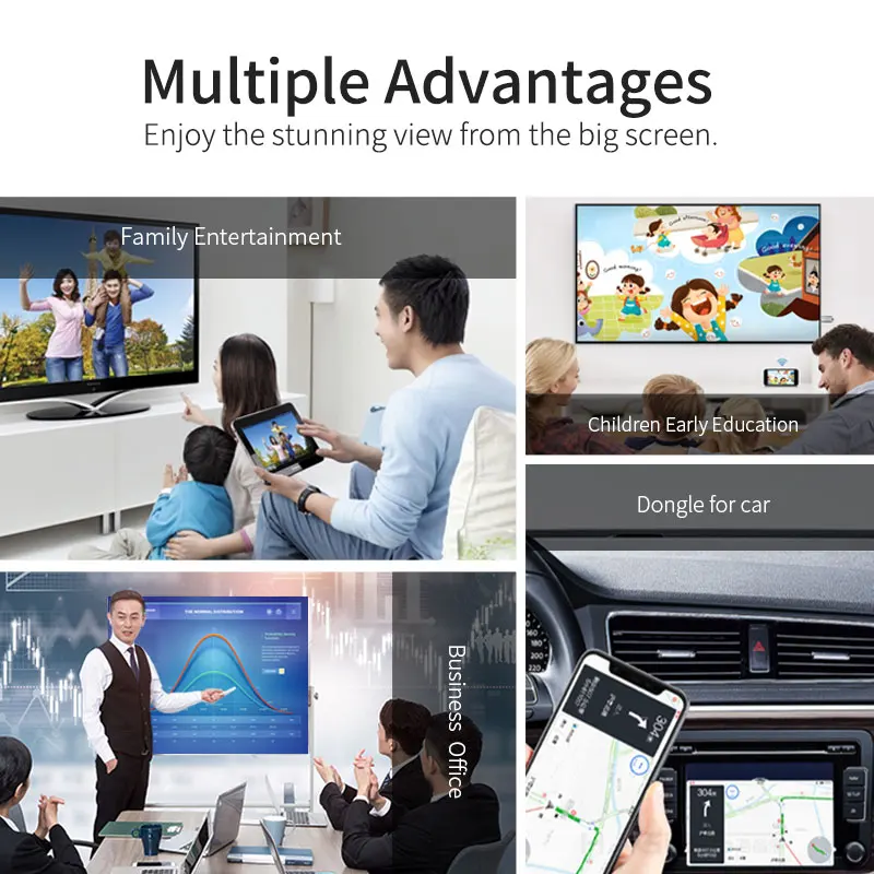 GGMM Универсальный ТВ стик HDMI Мини Портативный беспроводной дисплей ключ HD 1080P 5G 2 4G