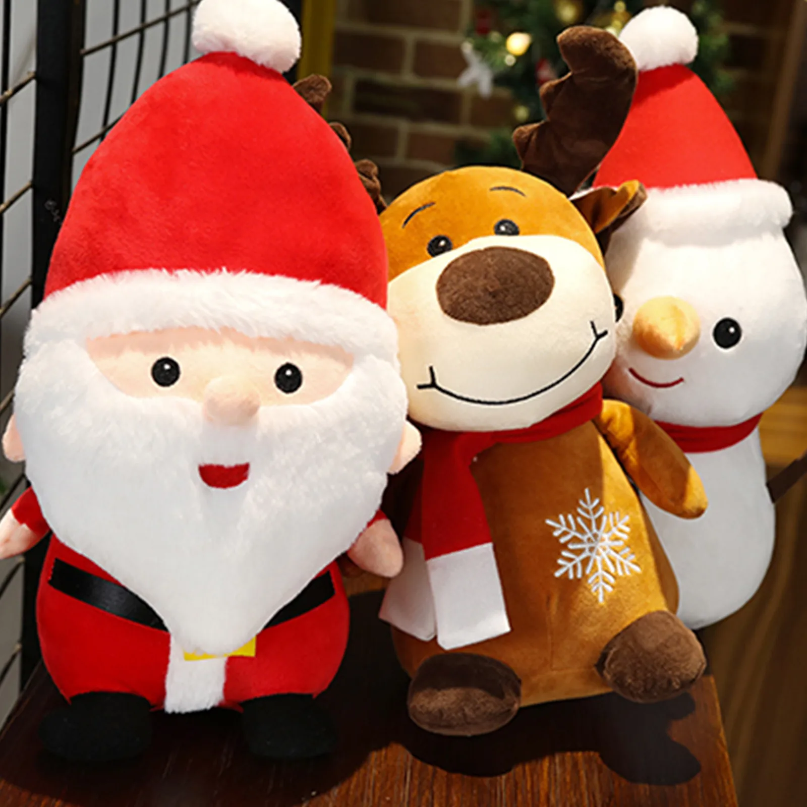 Новые креативные рождественские подарки кукла Санта-Клаус снеговик лось