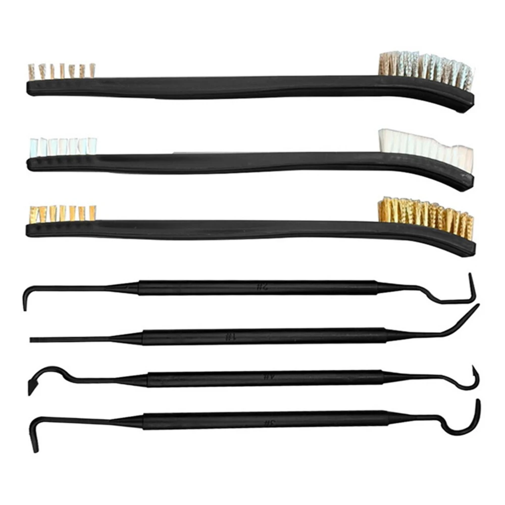 

Universal Hunting Cleaning Kit Steel Wire Brush Nylon Pick Set Hunting Cleaning Tool Accessories