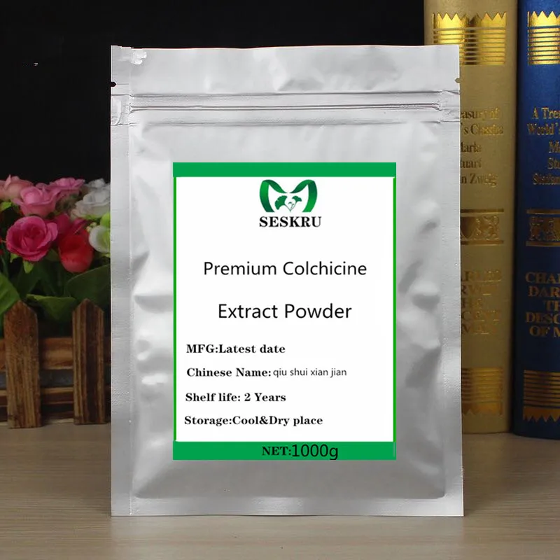 

High quality Colchicine Extract 99% powder, prevention and treatment of cancer, gout, qiu shui xian jian, free shipping
