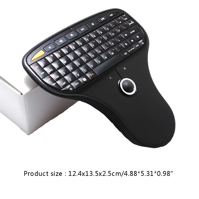 

2.4GHz Mini Wireless Multimedia Mouse Remote Control Keyboard Build-in 0.75 Inch Trackball